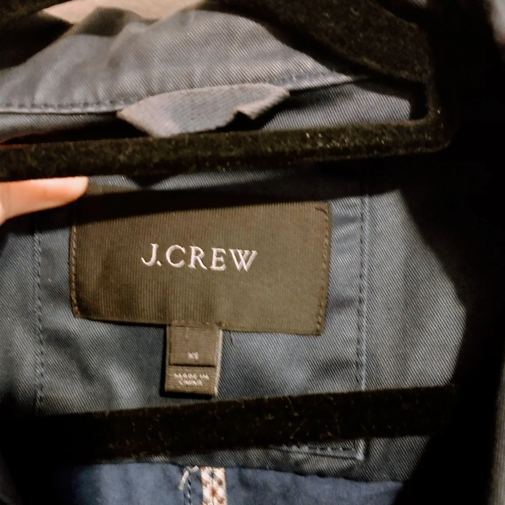 J Crew Navy blue jacket with gold hardware size xS